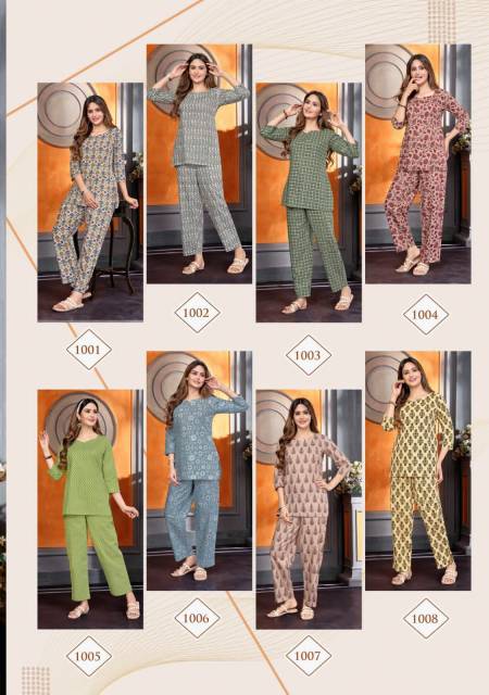 Balaji Co Ord Set 1 Ladies Top With Pant Catalog